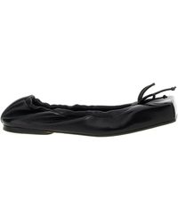 Jacquemus - Leather Square-Toe Ballet Flats - Lyst