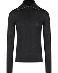 Jil Sander - Virgin Wool Blend T-Shirt - Lyst