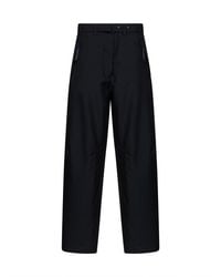 Prada - Wide Leg Mohair-Wool Trousers Virgin Wool - Lyst