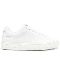 Versace - Greca Leather Sneakers - Lyst
