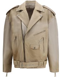 Golden Goose - Journey Leather Jacket - Lyst