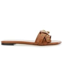 Chloé - Chloã 'Mae' Sandals With Strap Embellishment With Logo - Lyst