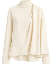 TOTEME - Fluid Draped Cady Blouse - Lyst