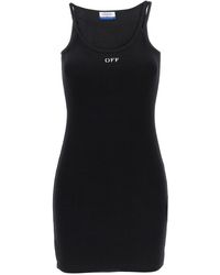 Off-White c/o Virgil Abloh - Mini Dress With Logo - Lyst