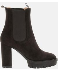Gianvito Rossi - Barry Bootie Camoscio - Lyst