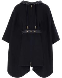 Moncler - Wool Blend Poncho - Lyst