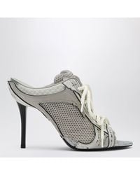 Balenciaga - Stapler Heeled Sandals With Distressed Effect - Lyst