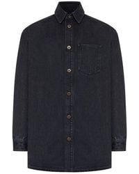 Loewe - Denim Anagram Overshirt - Lyst