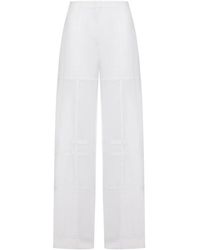 Jil Sander - Cotton Palazzo Trousers - Lyst