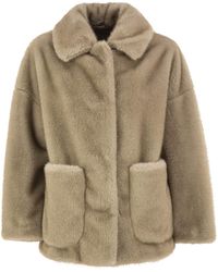 Herno - Faux-Fur Effect Jacket - Lyst