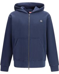 KENZO - Â€˜Boke Flowerâ€ Embroidered Zip Hoodie - Lyst