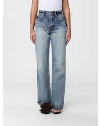 Alaïa - Alai�A High-Waisted Straight Fit Jeans - Lyst