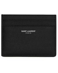 Saint Laurent - Ysl Monogram Credit Card Case - Lyst