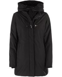 Fay - Technical Gabardine Toggle Coat - Lyst