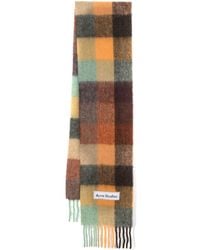 Acne Studios - Checked Mohair-Blend Scarf - Lyst