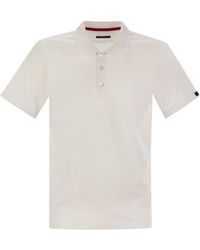 Fay - Short Sleeved Cotton Polo Shirt - Lyst