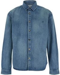 Saint Laurent - Cassandre Denim Shirt - Lyst