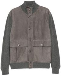 Brunello Cucinelli - Padded Leather Jacket - Lyst