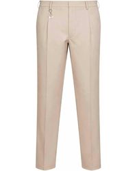 Prada - Trousers Sand Cotton - Lyst