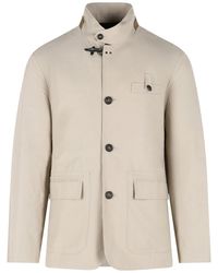 Fay - 'Racing' Cotton And Nylon Faille Jacket - Lyst