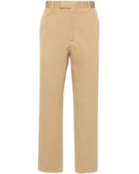 Gucci - Web Detail Cotton Trousers - Lyst