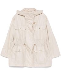 Fay - Linen And Cotton Canvas Parka - Lyst