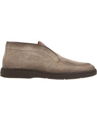 Santoni - Suede Leather Desert Boot - Lyst