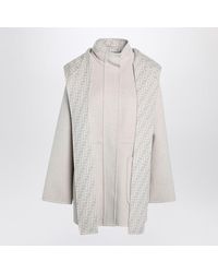 Fendi - Sand-Colored Wool Blend Parka Blouson - Lyst