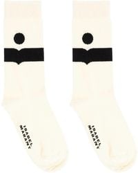 Isabel Marant - Nesson Mid-Length Socks With Logo - Lyst