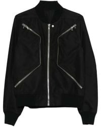 Rick Owens - Canvas Bomber Jacket With Zip Pockets - Lyst