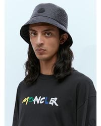 Moncler - Logo Patch Bucket Hat - Lyst