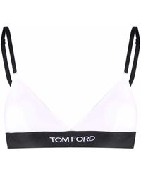 Tom Ford - Triangle Bra With Logo Band - Lyst