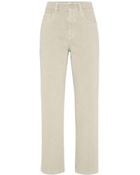 Brunello Cucinelli - Retro Loose Denim Trousers - Lyst