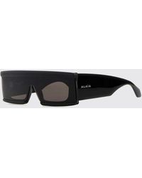 Alaïa - Rectangular Acetate Mask Sunglasses - Lyst