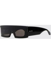 Alaïa - Rectangular Acetate Mask Sunglasses - Lyst