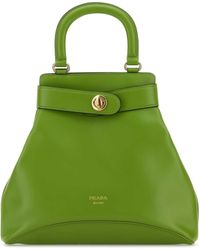 Prada - Leather Medium Rada Carey Handbag - Lyst