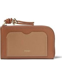 Fendi - Card Case Pouch With Zip - Lyst