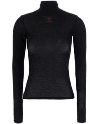Versace - Cotton T-Shirt With Medusa Embroidery Top - Lyst