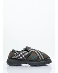 Burberry - Check Nylon-Blend Pillow Mule - Lyst