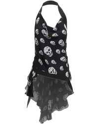 McQueen - Halter Silk Top - Lyst