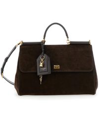 Dolce & Gabbana - Handbag With Removable Shoulder Strap And Padlock Charm On The Front - Lyst
