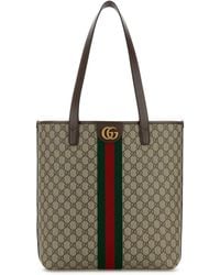 Gucci - Printed Canvas Medium Ophidia Shopping Bag - Lyst