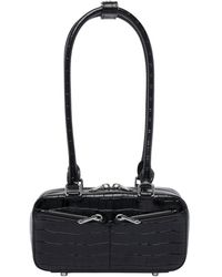 Self-Portrait - Self Portrait Croc Leather Mini Shoulder Bag - Lyst