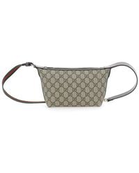 Gucci - Shoulder Bag With Adjustable Shoulder Strap With Web Motif And Double G Plaque On The Side - Lyst