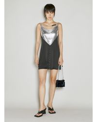 Rabanne - Rabanne Contrast Panel Mini Dress - Lyst