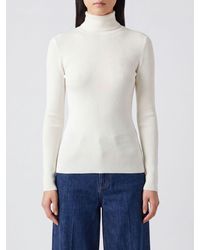 Max Mara - Ribbed Wool Slim Fit Turtleneck Jumper - Lyst