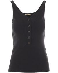 AURALEE - Organic Cotton Fine Rib Tank - Lyst