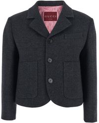 Gucci - Single-Breasted Jacket With Notched Revers - Lyst