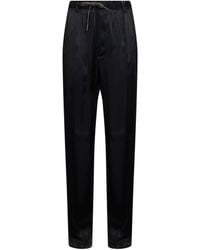 Maison Margiela - Satin Drawstring Trousers - Lyst