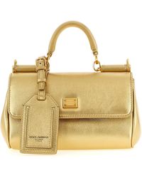 Dolce & Gabbana - My Sicily Hand Bags Gold - Lyst